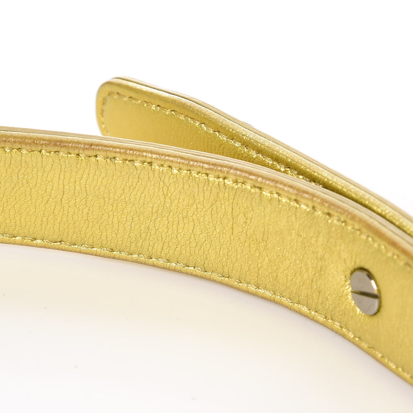 Metallic Patent Calfskin Quilted Medium Boy Flap Gold