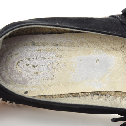 Chanel Suede Camellia CC Espadrilles 39 Black 11 of 12