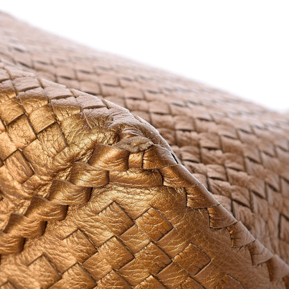 Bottega Veneta Cervo Intrecciato Shoulder Bag New Bronze 10 of 10