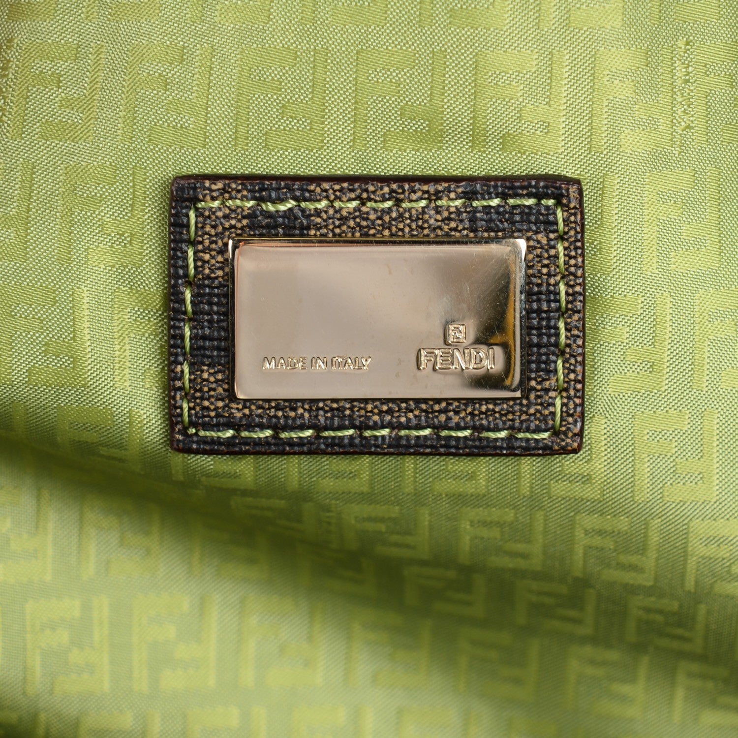 Fendi Zucca Spalmati Medium Roll Tote Tobacco Giallo 6 of 7