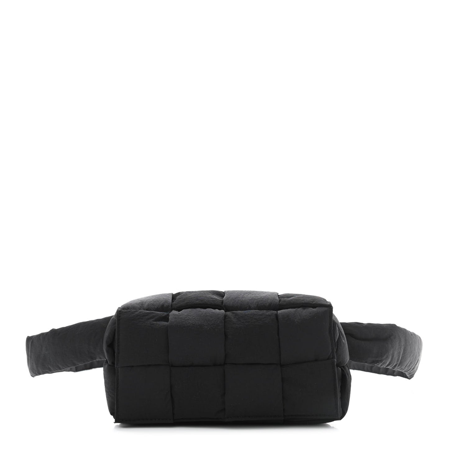 Nylon Intrecciato Padded Tech Cassette Belt Bag Black
