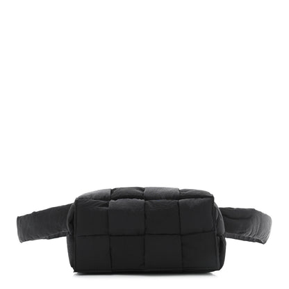 Bottega Veneta Nylon Intrecciato Padded Tech Cassette Belt Bag Black 1 of 10