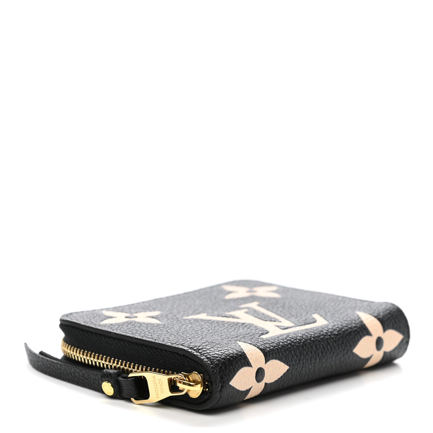 Louis Vuitton Empreinte Monogram Giant Zippy Coin Purse Black Beige 4 of 8