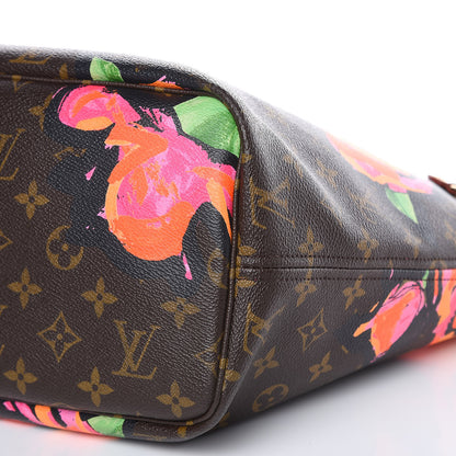 Louis Vuitton Monogram Roses Neverfull MM 9 of 13