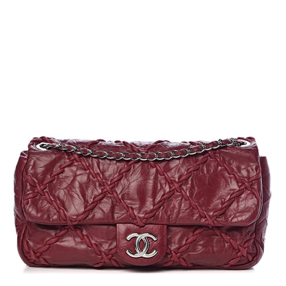 Chanel Calfskin Medium Ultra Stitch Flap Dark Red 1 of 11