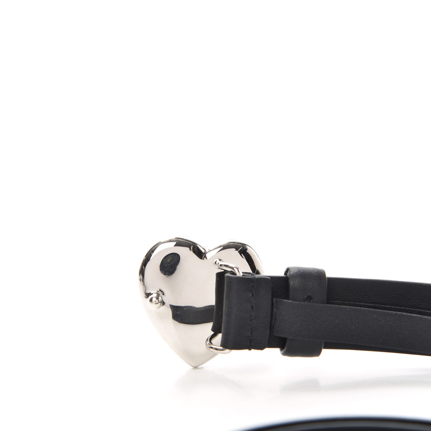 Chanel Calfskin Crystal Heart CC Belt 90 36 Black 5 of 7