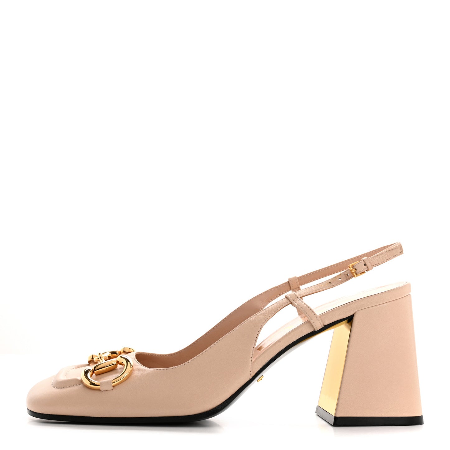 Malaga Kid Horsebit 75mm Slingback Pumps 40 Skin Rose