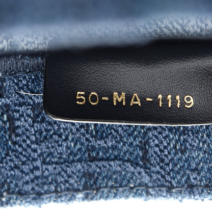 Christian Dior Oblique Denim Medium Book Tote Blue 7 of 9