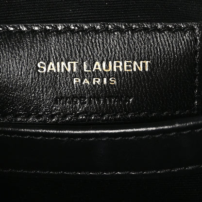 Saint Laurent Calfskin Y Quilted Monogram Toy Loulou Crossbody Bag Black 9 of 10