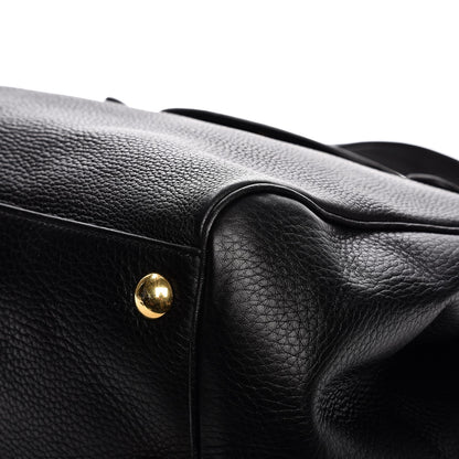 Gucci Pebbled Calfskin Medium 1973 Tote Black 19 of 21