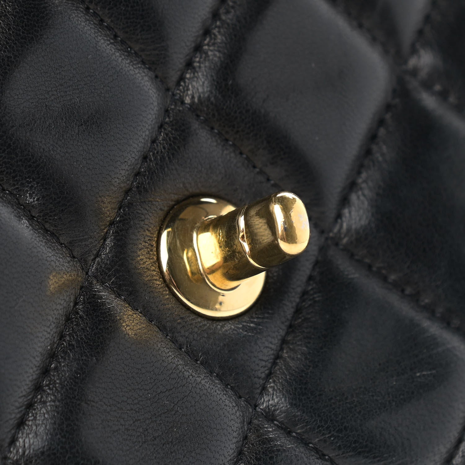 Chanel Lambskin Quilted Maxi Single Flap Black 12 of 15
