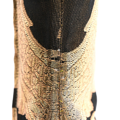 Louis Vuitton Jacquard Silhouette Ankle Boots 39 Gold Black 9 of 9