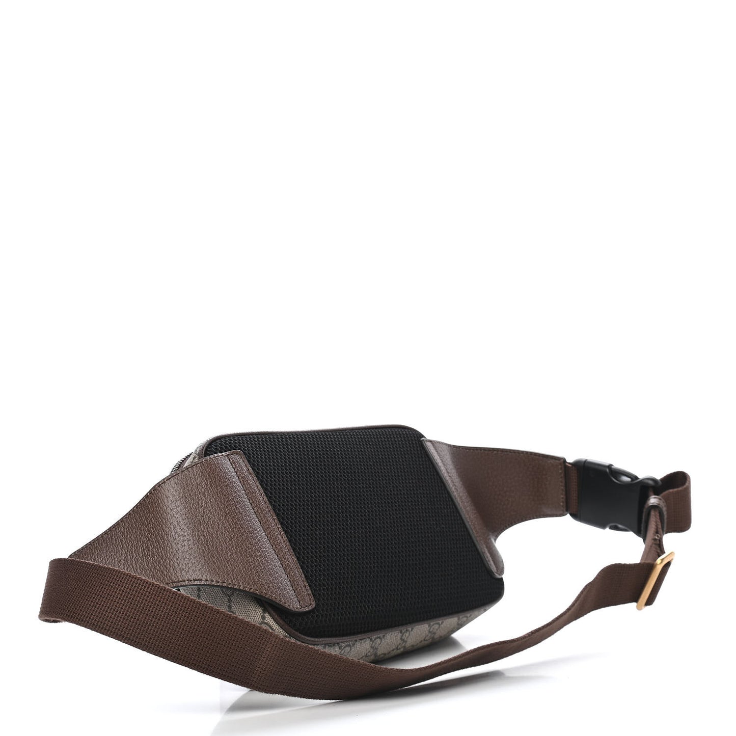 Soft GG Supreme Monogram Medium Ophidia Belt Bag Dark Brown