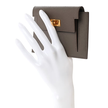 Hermes Epsom Kelly Pocket Compact Wallet Etain 2 of 8