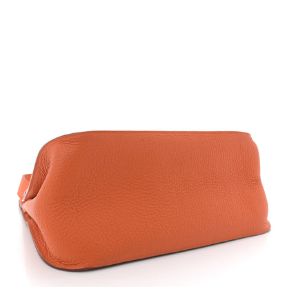 Hermes Taurillon Clemence Jypsiere 28 Orange 4 of 12
