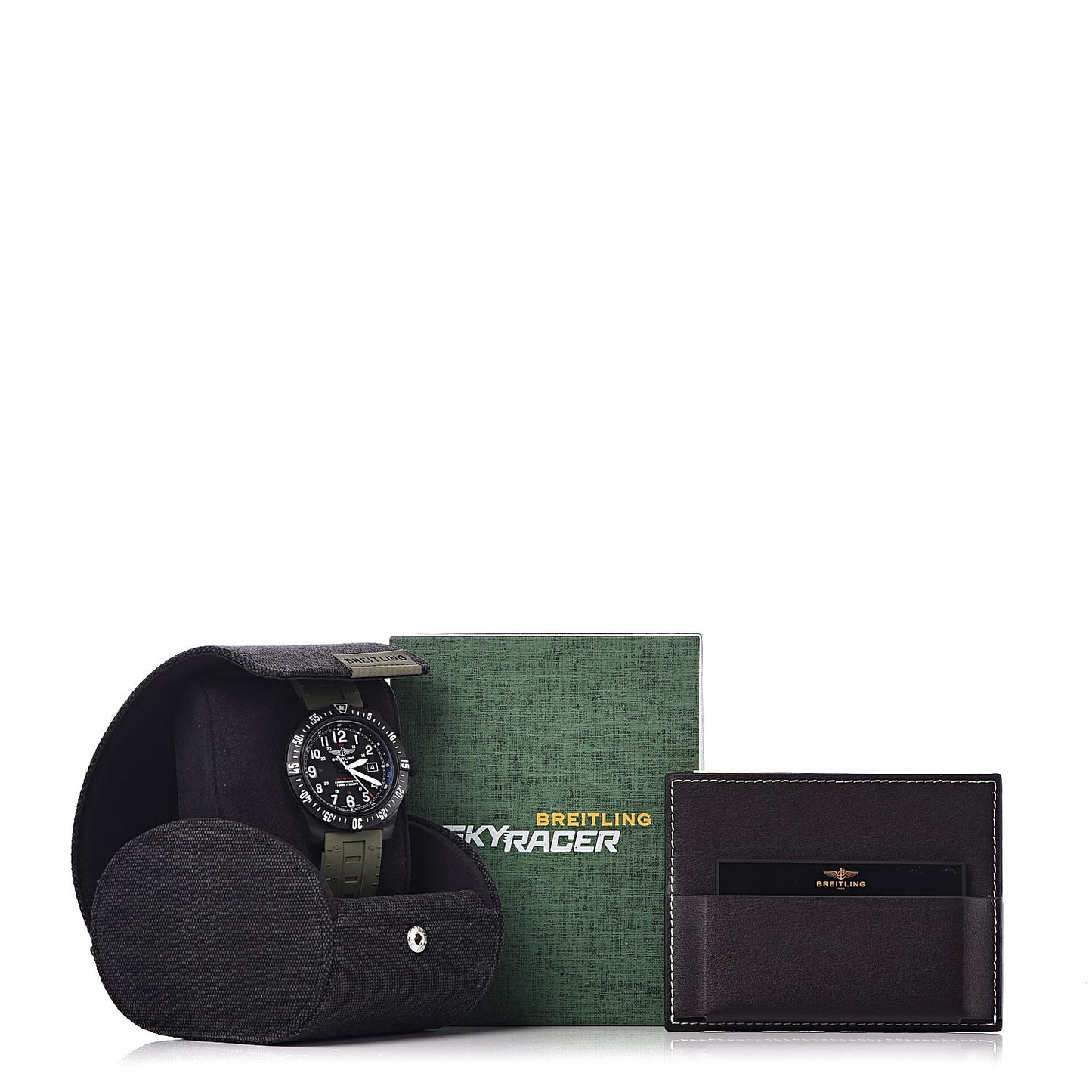Breitlight Rubber 45mm Colt Skyracer Automatic Watch Green X74320