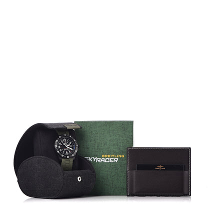 Breitling Breitlight Rubber 45mm Colt Skyracer Automatic Watch Green X74320 8 of 8
