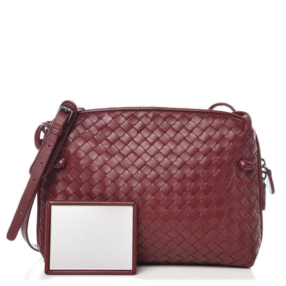 Bottega Veneta Nappa Intrecciato Crossbody Pillow Aubergine 1 of 9
