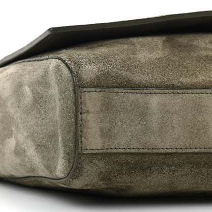 Saint Laurent Suede Medium Reversible Monogram Kate Satchel Olive 7 of 10