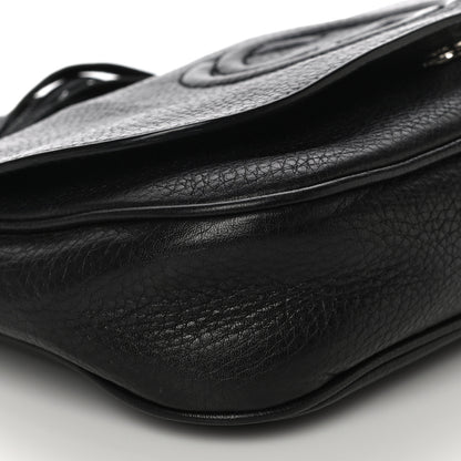 Gucci Pebbled Calfskin Medium Soho Flap Crossbody Black 9 of 21