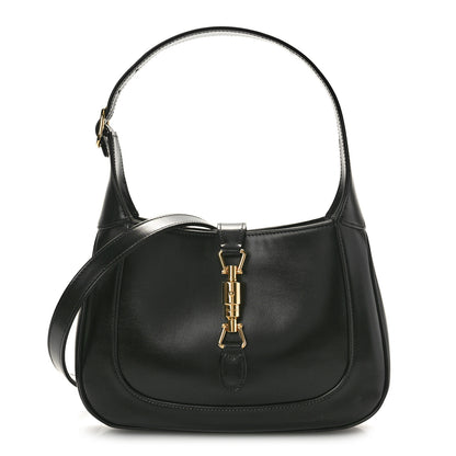 Gucci Boarded Dyana Lux Calfskin Small Jackie 1961 Hobo Black 1 of 10
