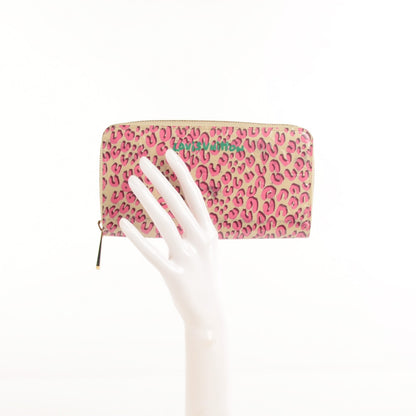 Louis Vuitton Vernis Leopard Zippy Wallet Blanc Corail 2 of 8