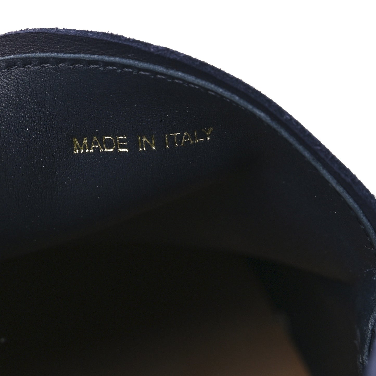 Vitello Scamosciato Metal Triangle Logo Mens Loafers 10.5 Bleu