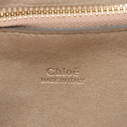 Chloe Calfskin Suede Medium Faye Shoulder Bag Motty Grey 6 of 9