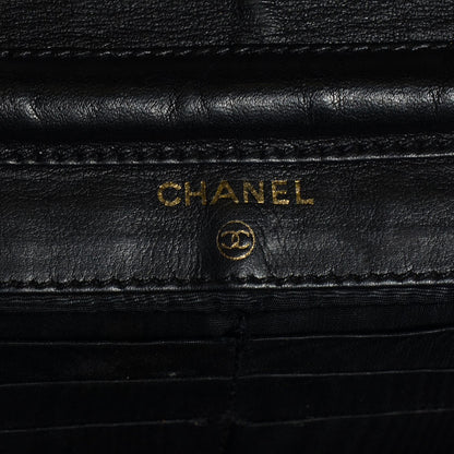 Chanel Caviar Timeless CC Wallet on Chain WOC Black 6 of 8