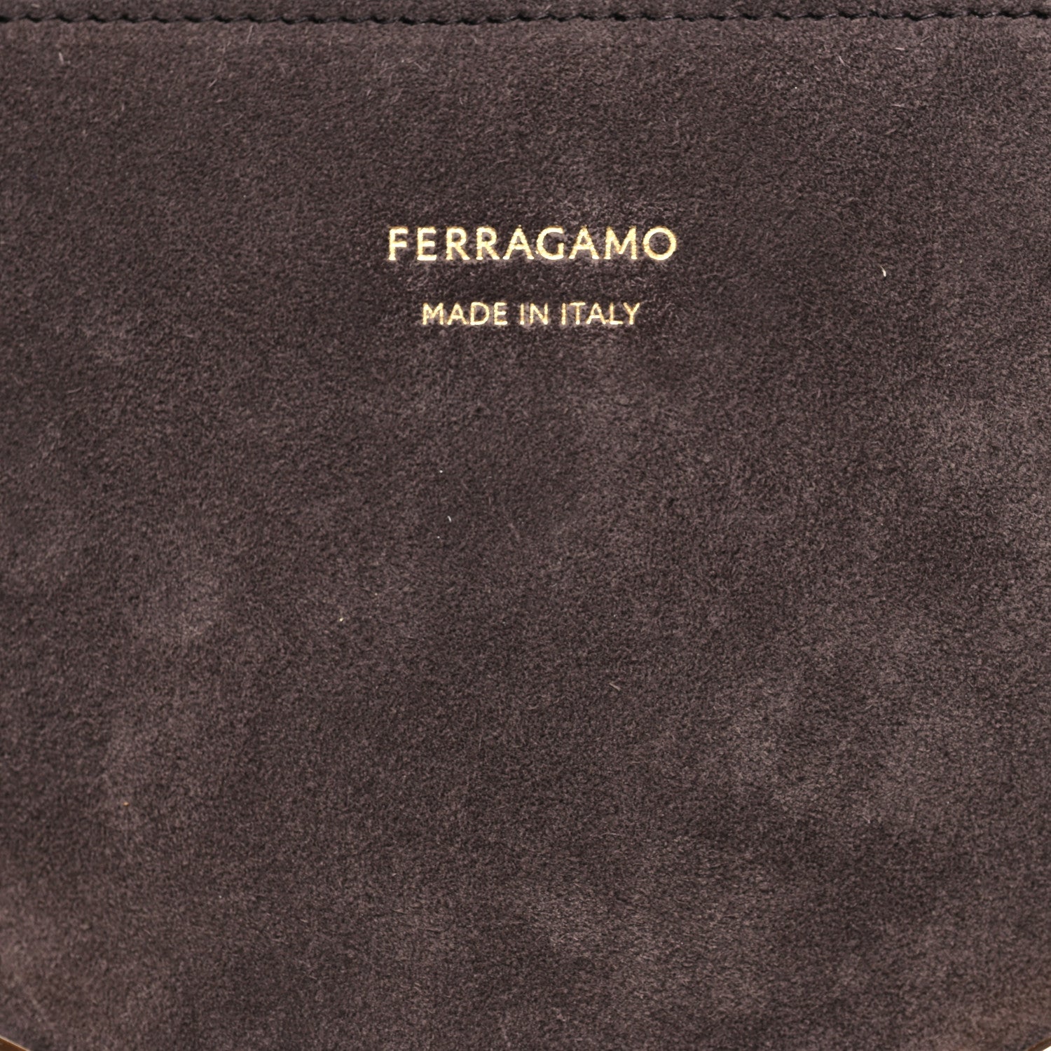 Salvatore Ferragamo Suede Large Hug Bag Concrete 8 of 12