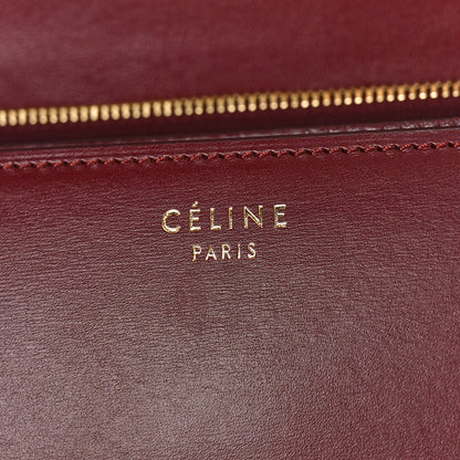 Celine Box Calfskin Medium Classic Box Flap Bag Burgundy 5 of 7