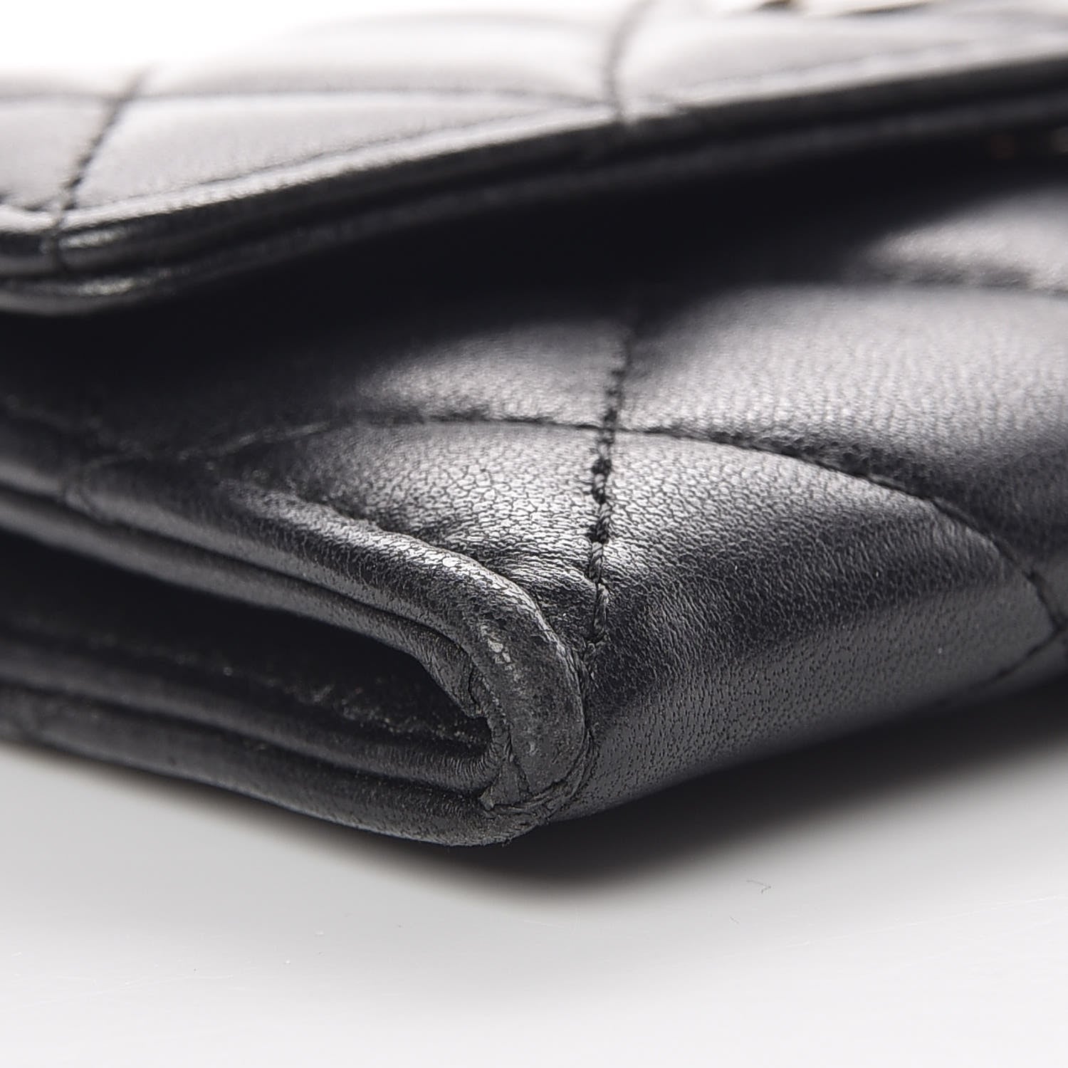 Chanel Lambskin Quilted Flap Card Holder Black 8 of 11