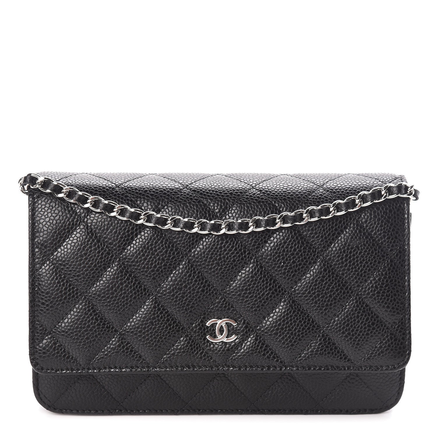Chanel Caviar Quilted Wallet On Chain WOC Black 1 of 11