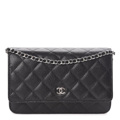 Chanel Caviar Quilted Wallet On Chain WOC Black 1 of 11