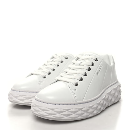 Jimmy Choo Nappa Diamond Light Platform Sneakers 35.5 White 3 of 8