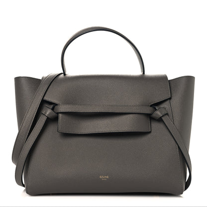 Celine Grained Calfskin Mini Belt Bag Grey 1 of 12