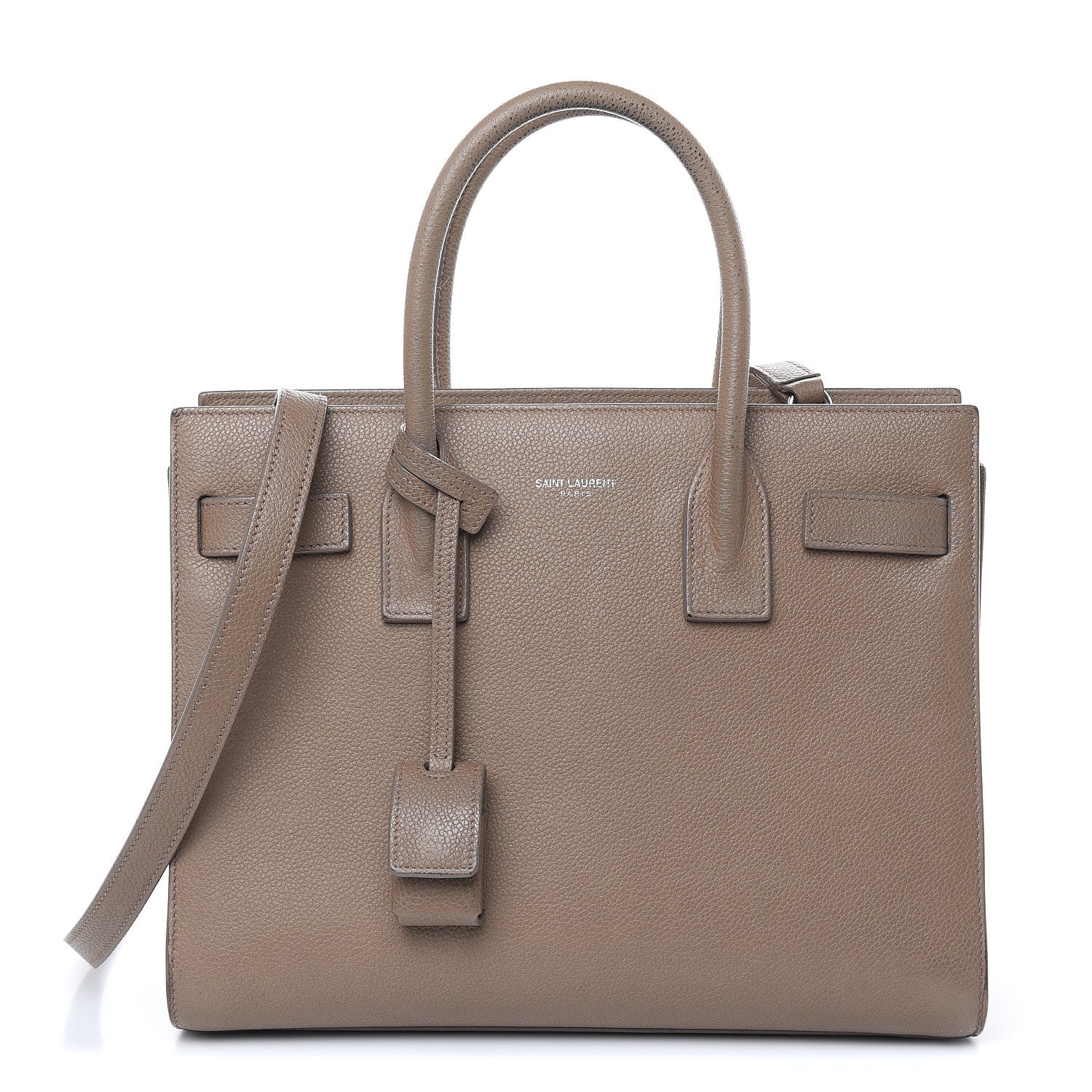 Saint Laurent Grained Calfskin Baby Sac De Jour Dark Beige 1 of 16
