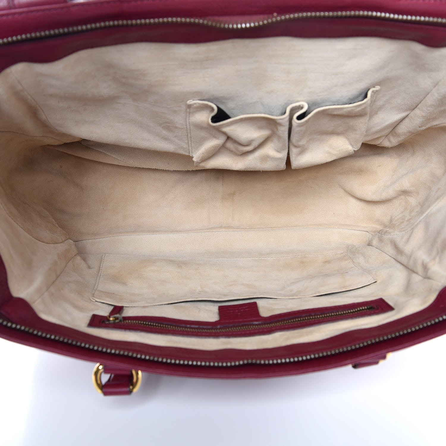 Gucci Cellarius Calfskin Medium 1973 Top Handle Satchel Cherry Gloss 5 of 7