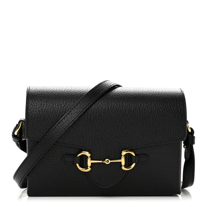 Gucci Calfskin Horsebit 1955 Shoulder Bag Black 1 of 11