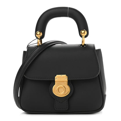 Burberry Trench Calfskin Mini DK88 Top Handle Bag Black 1 of 11
