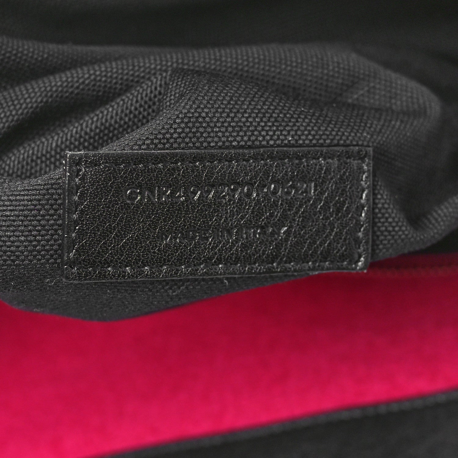 Saint Laurent Wool Rive Gauche Tote Fuchsia 7 of 11