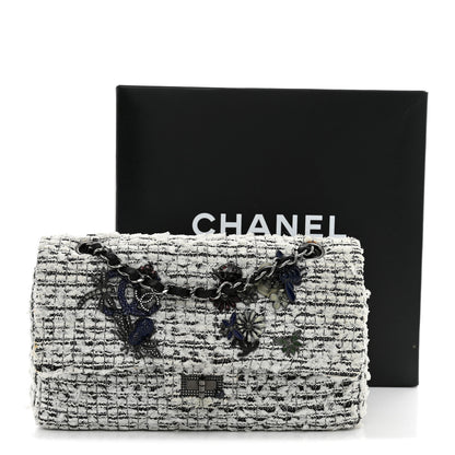 Chanel Tweed Garden Party 2.55 Reissue 225 Flap White Multicolor 12 of 12
