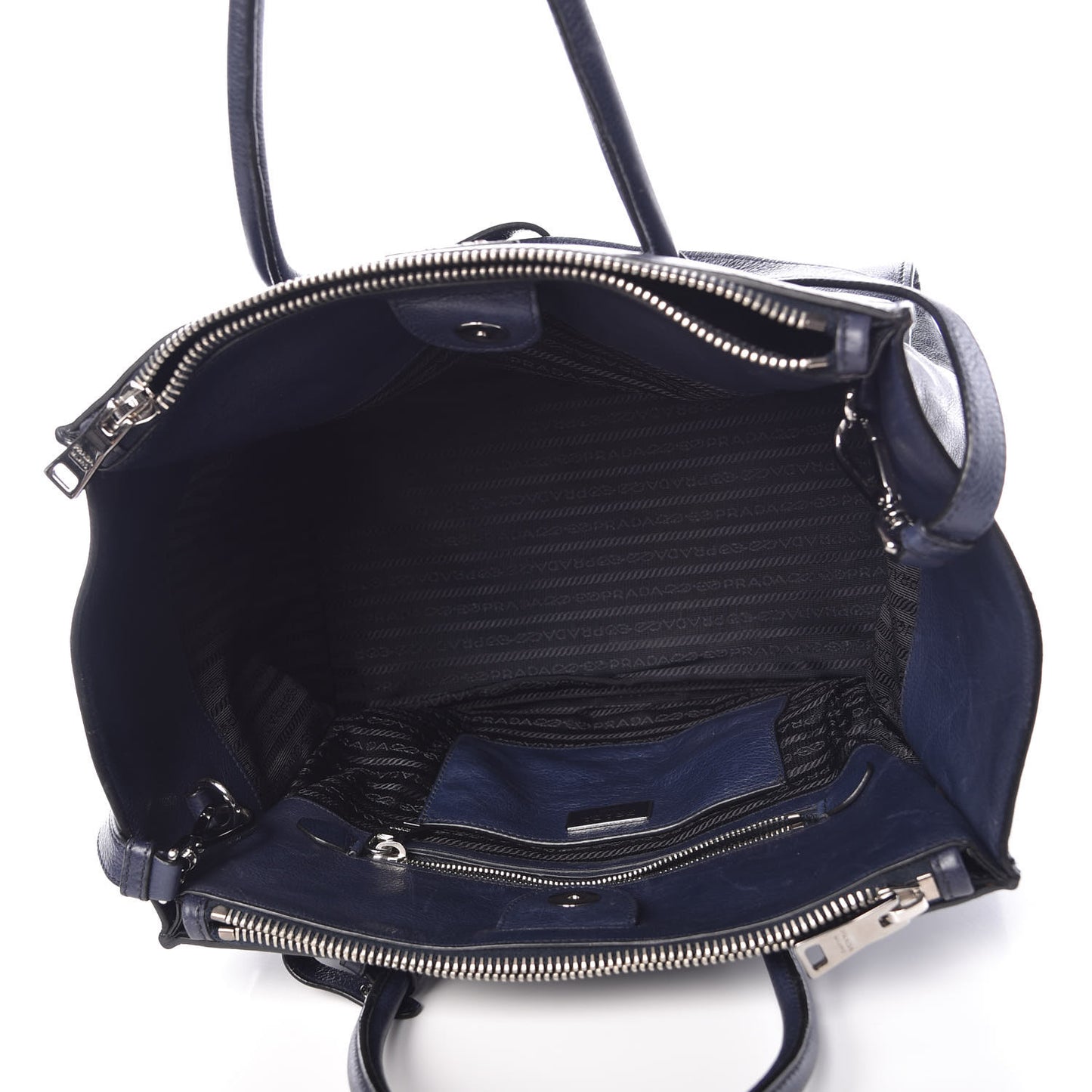 Glace Calf Twin Pocket Tote Baltico