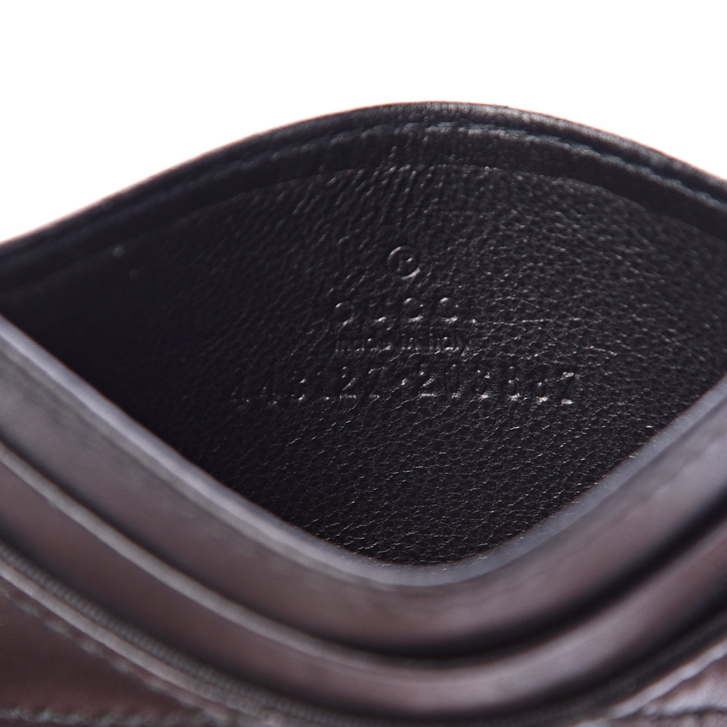 Calfskin Matelasse GG Marmont Card Holder Black