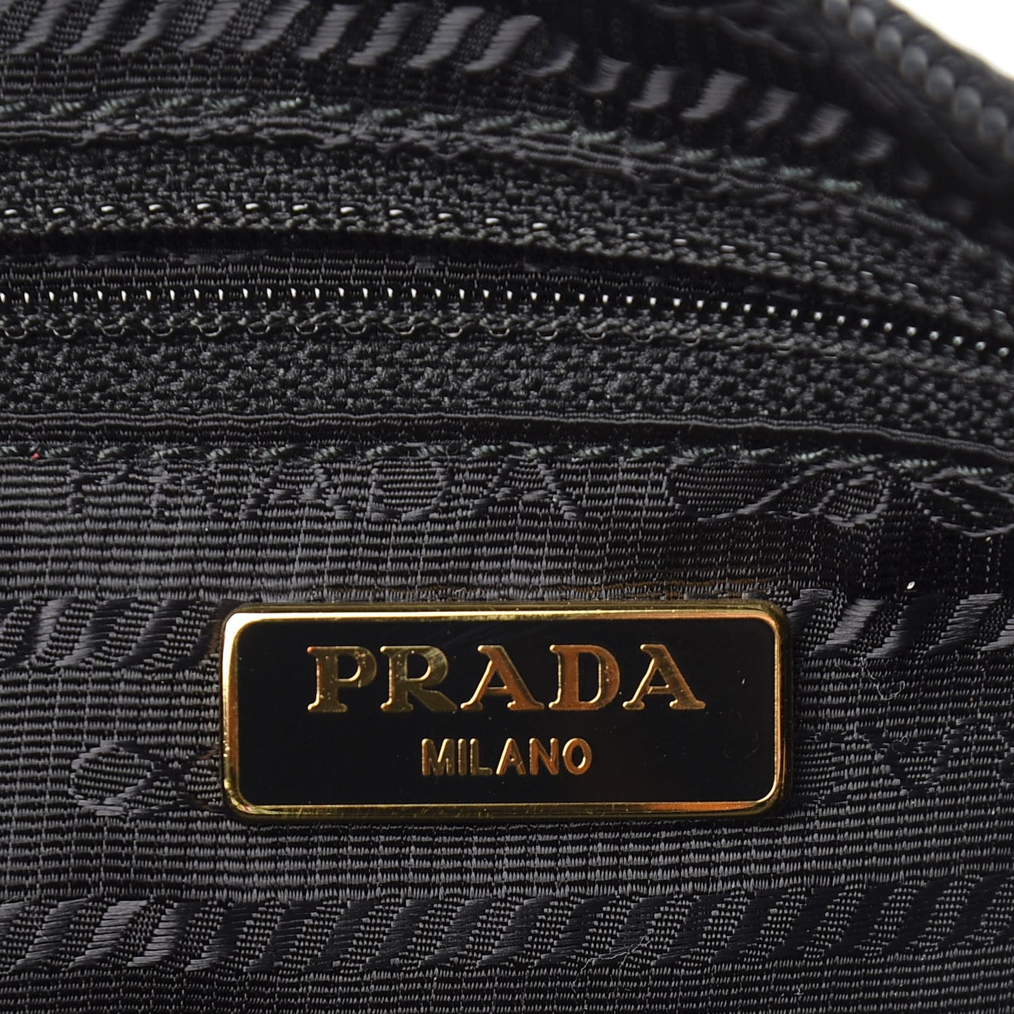 Tessuto Nylon Saffiano Toucan Pochette Bag Black