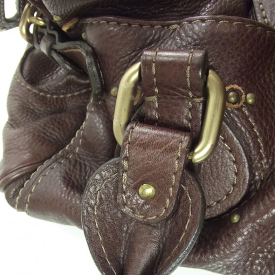 Leather Paddington Satchel Brown