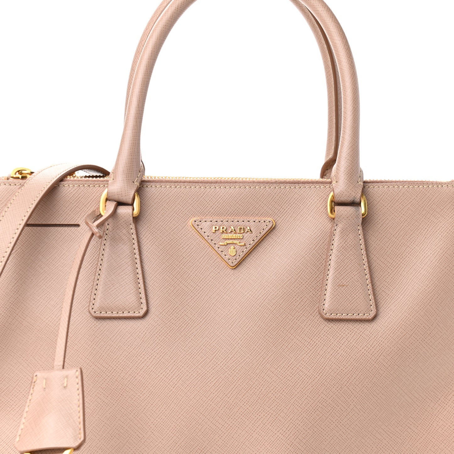 Saffiano Small Galleria Double Zip Tote Cammeo
