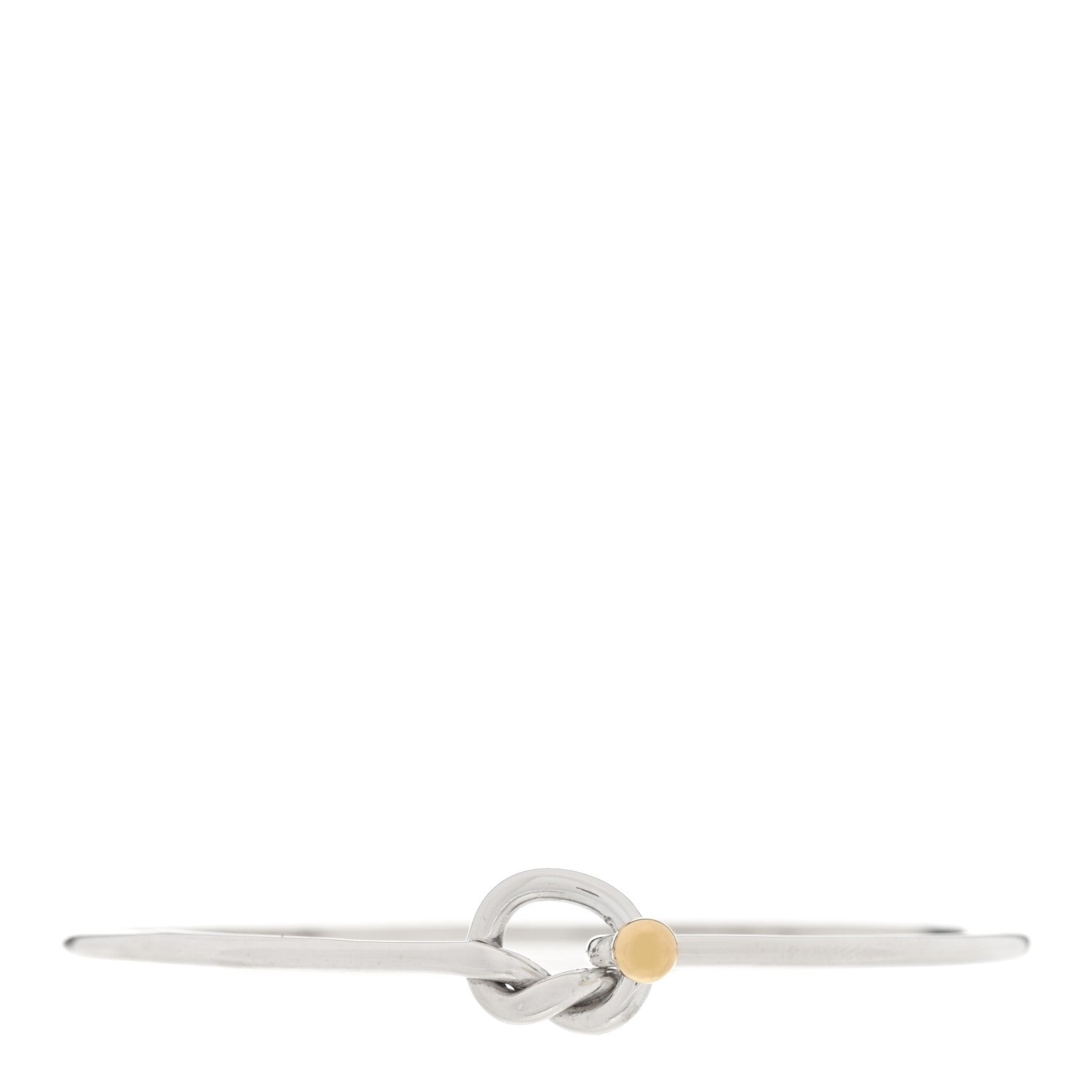 Tiffany Sterling Silver 18K Yellow Gold Knot Bracelet 1 of 3