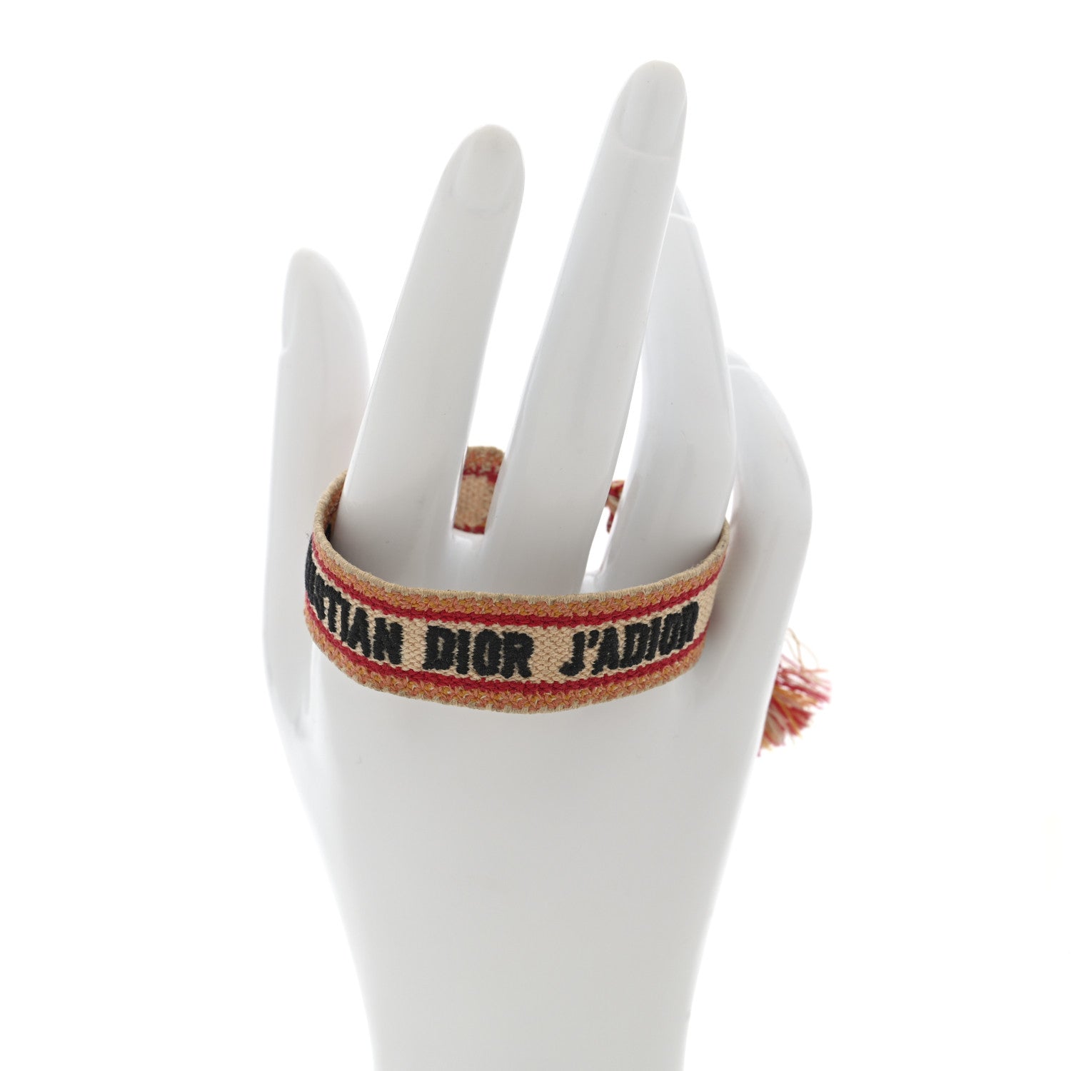 Christian Dior Woven Cotton J'Adior Friendship Bracelet Orange 2 of 3