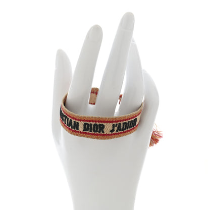 Christian Dior Woven Cotton J'Adior Friendship Bracelet Orange 2 of 3